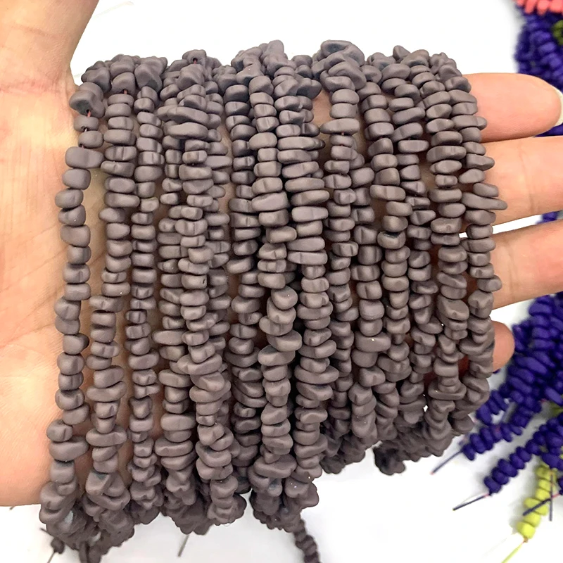 2021 Factory Price Multicolor 3X8mm Hematite Chip Irregular Beads For Jewelry Making DIY Necklace Bracelet