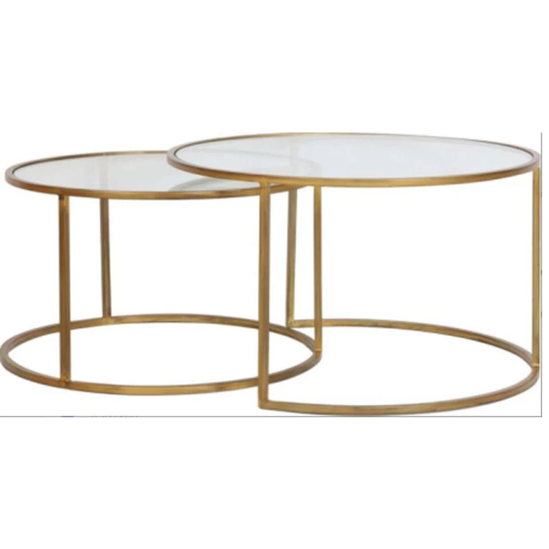 Nesting tables glass top