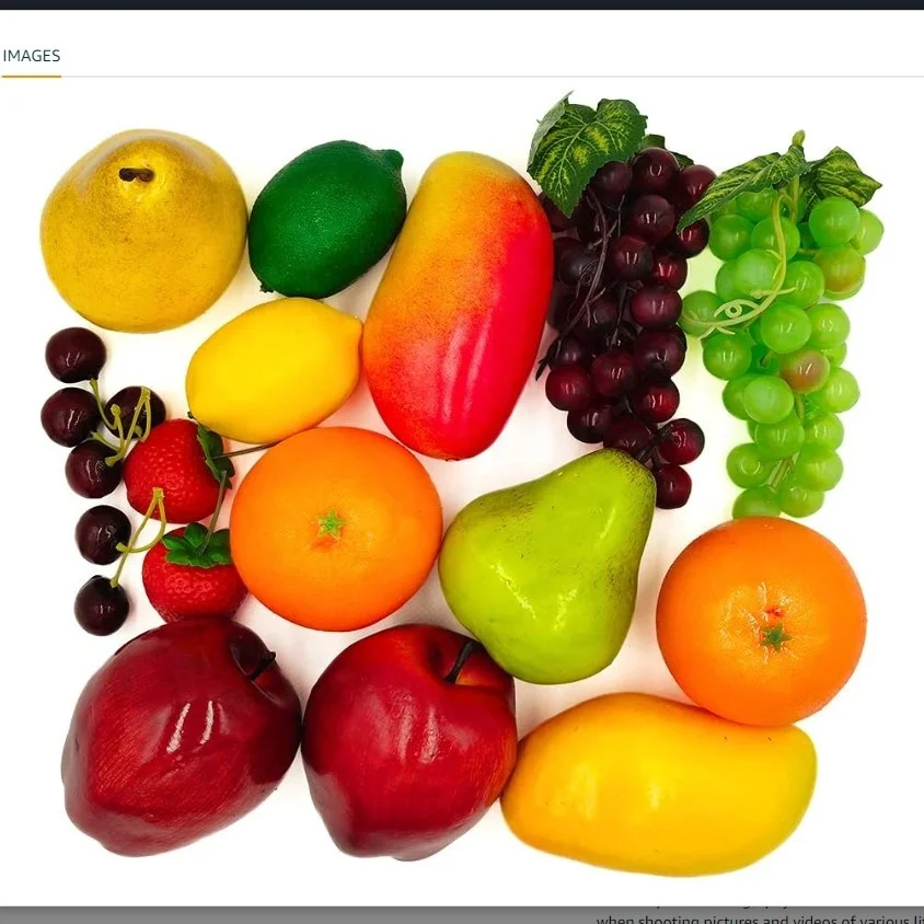 Hot New Realistic Artificial Fake Fruits And Vegetables For Display