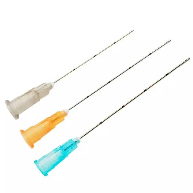 
New arrivel plastic blunt tip syringe needle micro material cannula for dermal filler 