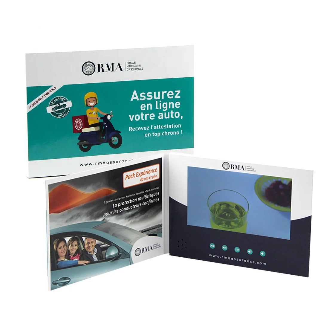 Cheapest product lcd screen greeting card components for business trade gifts advertising video brochure