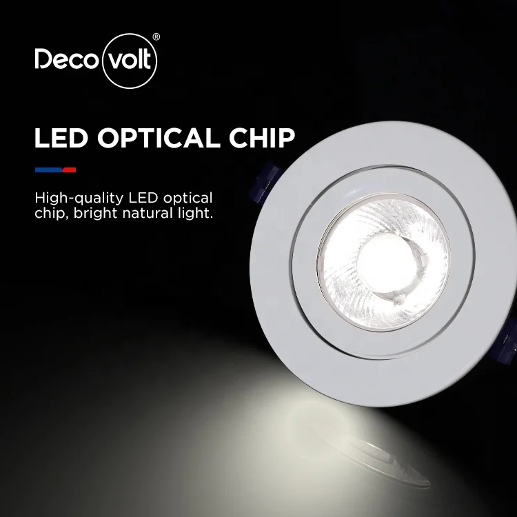 Wholesale Decovolt  5W LED Spotlight White 220V Aluminum Downlights spotlights