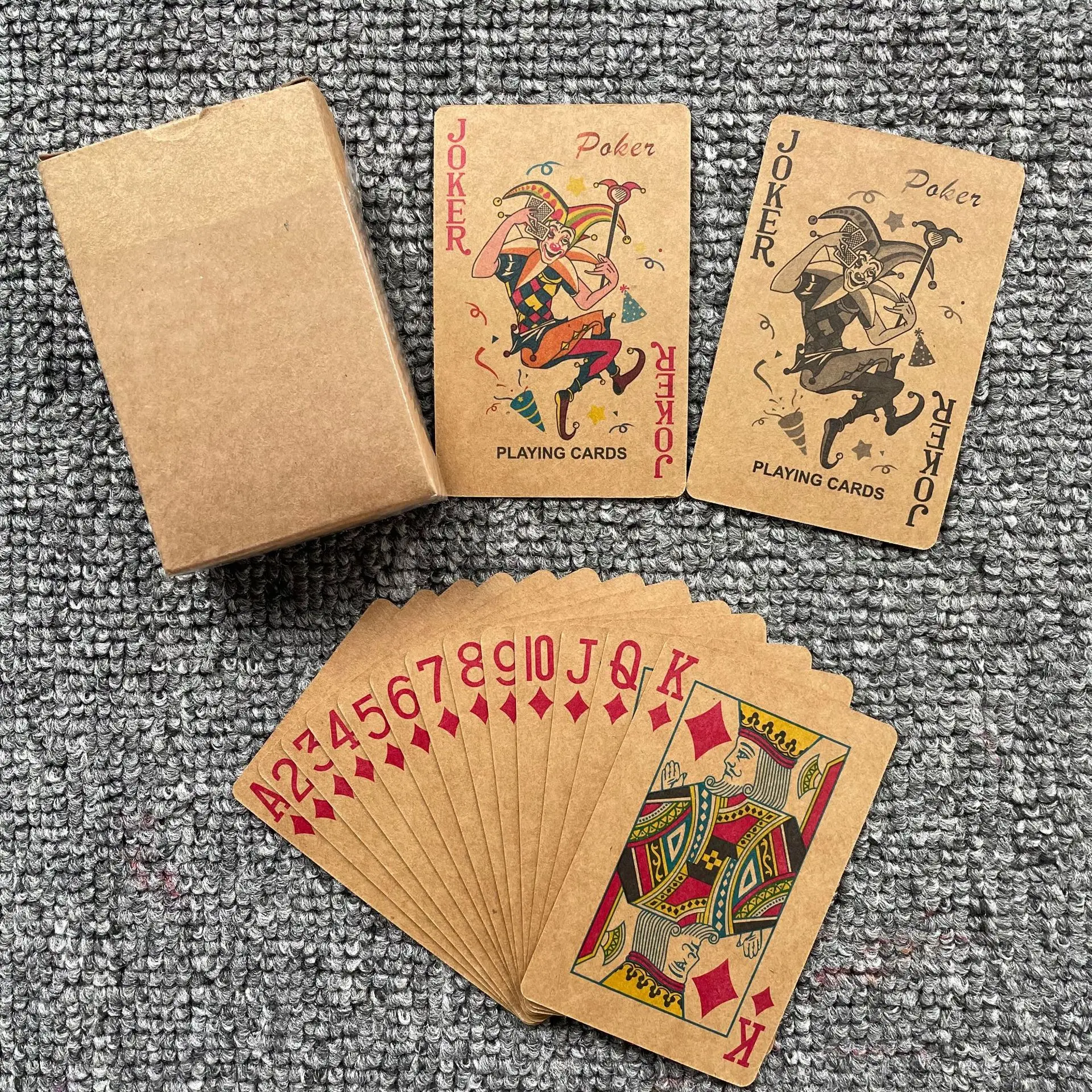 ready to ship hot sale custom kraft paper poker playing cards
