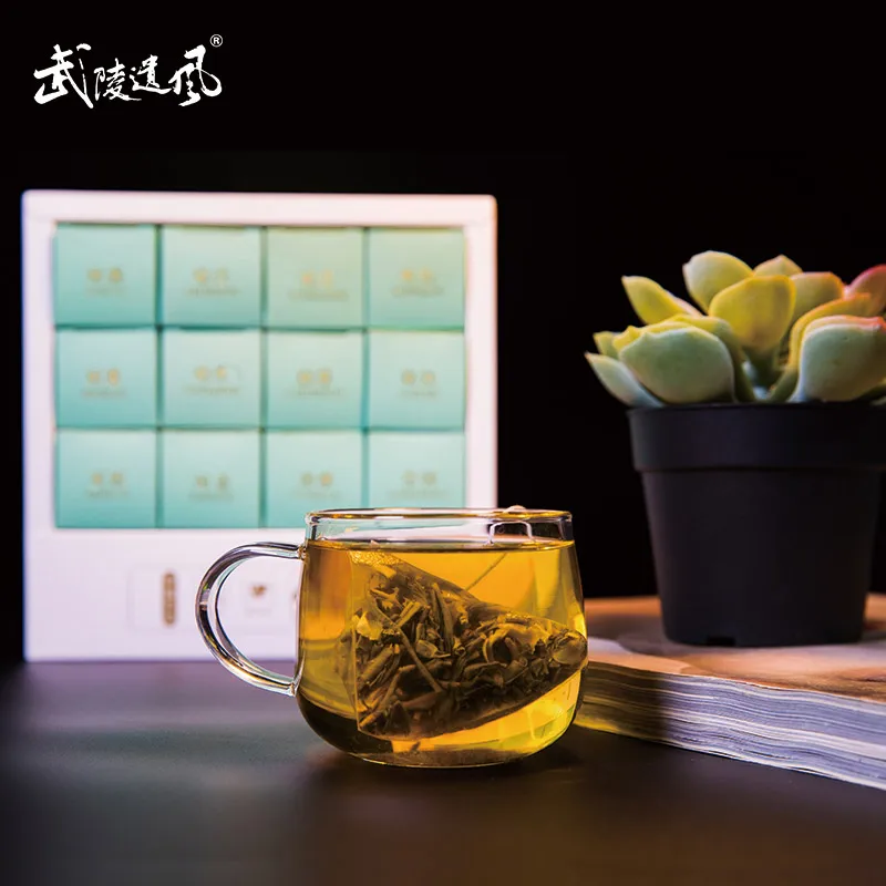 
 The legacy of Wuling Loose Leaf powder white tea powder Organic tea box packaging  