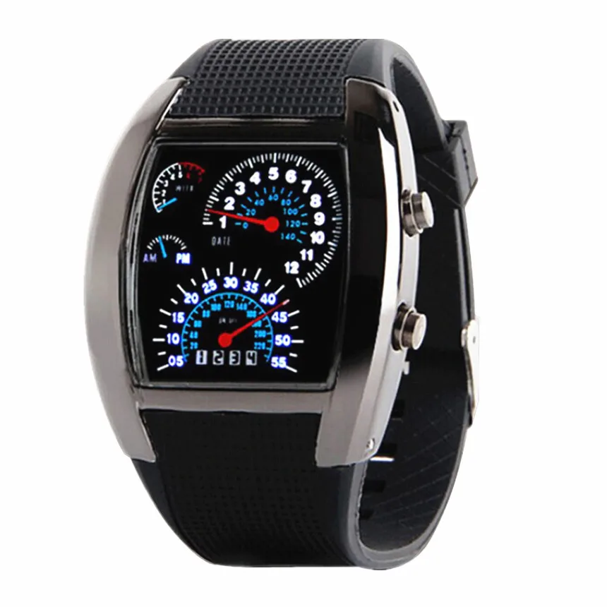 2020 New Top Brand LED Digital Watches Women Stainless Steel Watch Men Sport Silicone Square Wrist Watch Unisex Electronic Clock