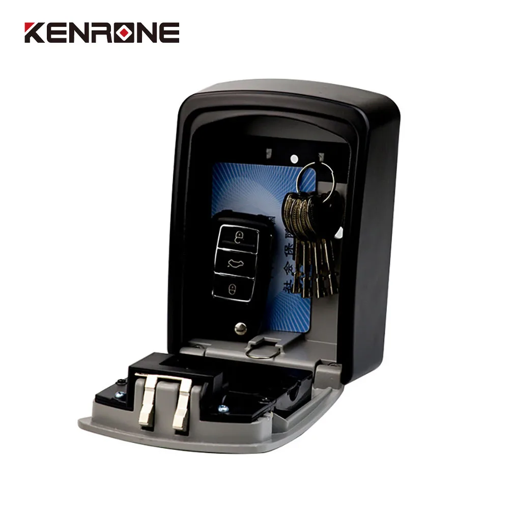Wall Mounted Combination Lock Key Storage Box Portable Password Key Lock Box Outdoor