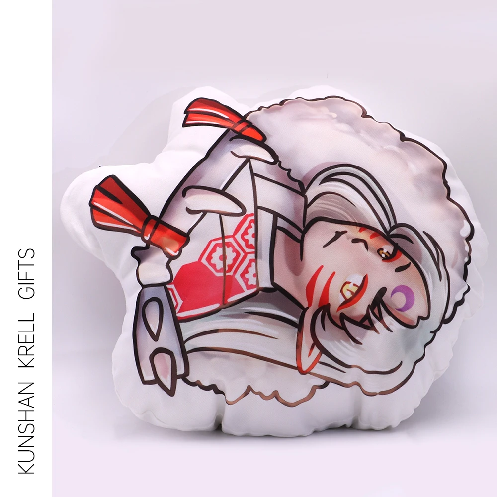Custom Charm Anime Design Custom Irregular Shape Pillow Printed Cushion Throw Pillow