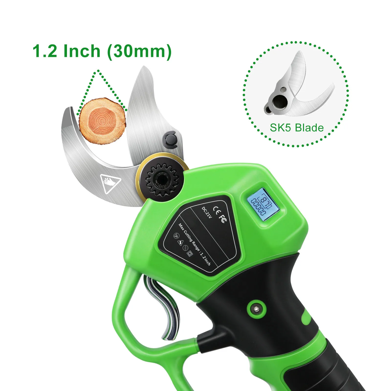 pruners gardening 30mm 21V pole pruning electric tree pruner