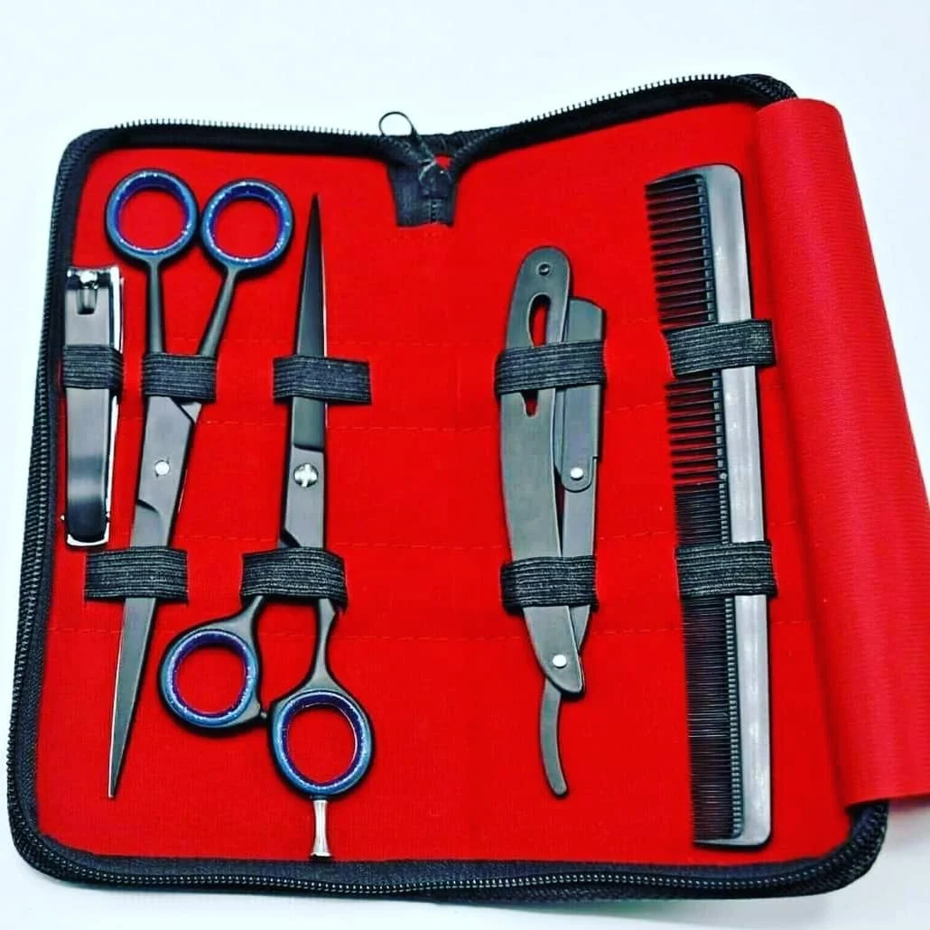 High Demanded Professional Black color Barber kit Hot Selling Personal Hair Salon Kit With Customized Logo and Packing