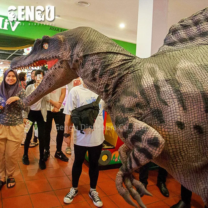 Amusement Park High Quality Animatronic Dinosaur Kigurumi Adult