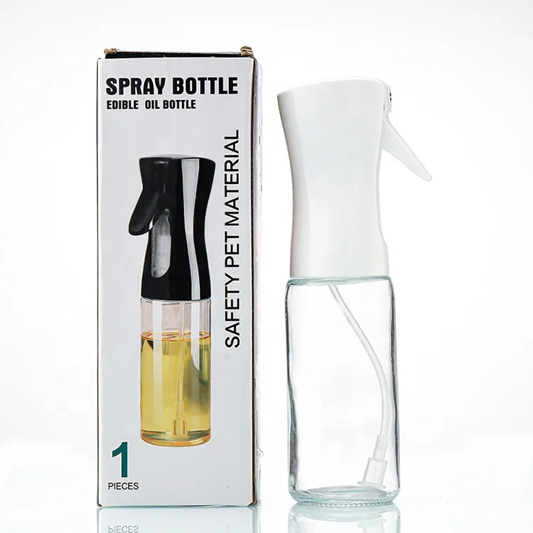 New Arrival 220ml Olive Oil and Vinegar Sprayer Special Design Cooking Oil Bottle with Spray Mechanism