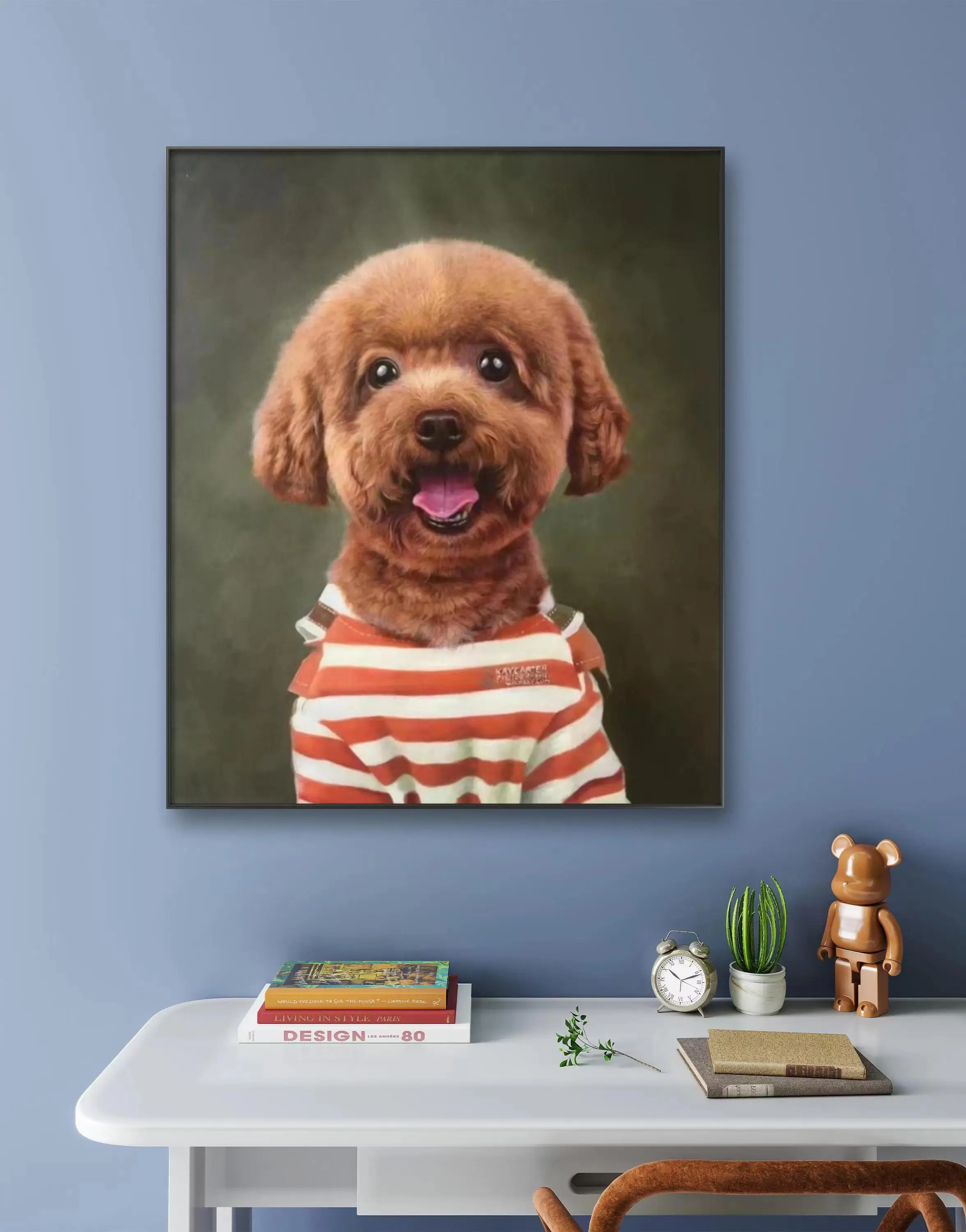 Modern handmade painting home wall art decor from photo high quality art painting cute dogs