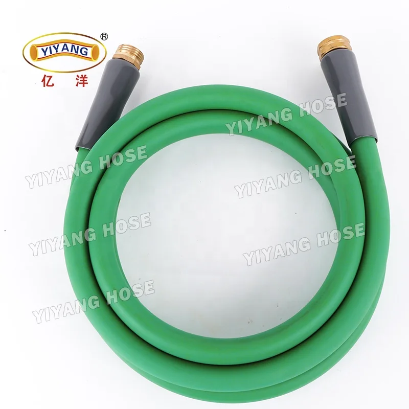5/8 10ft 25ft 50ft 70ft 100ft Kink Free Flexible Hybrid PVC Garden Hose With Fittings and 7 Pattern Sprayer