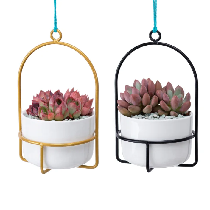 hanging small cute flower pots planters ceramic