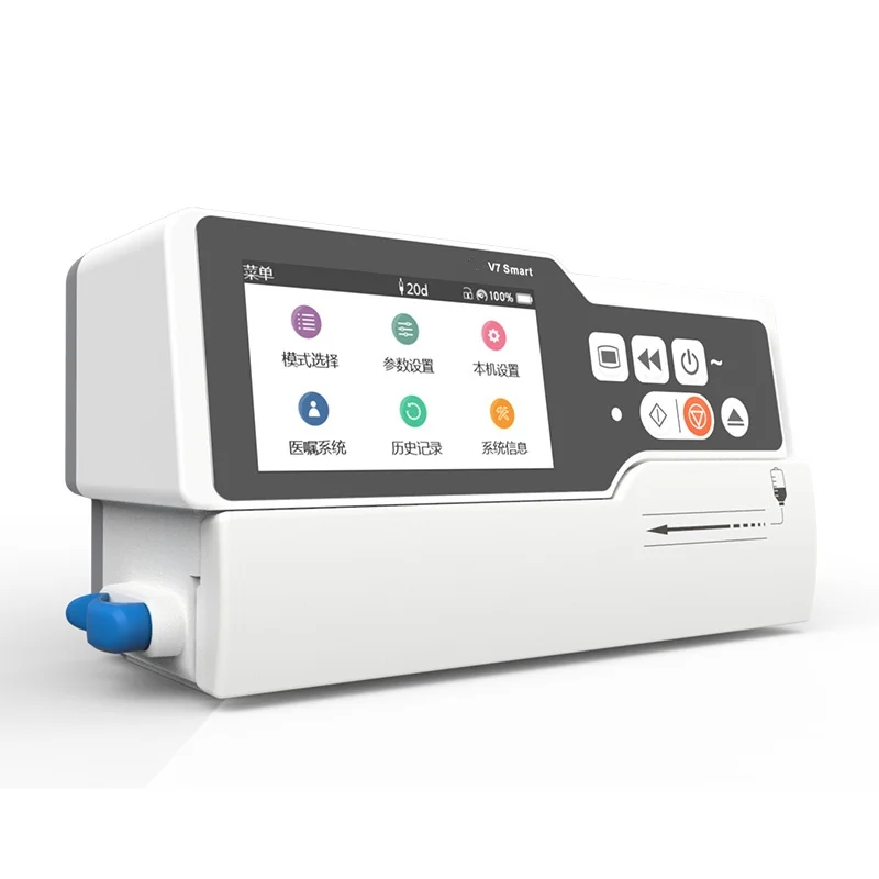 JQ-V7 Touch screen 7 infusion mode with Micro and Relay mode Smart Infusion Pump support blood transfusion for human and pets