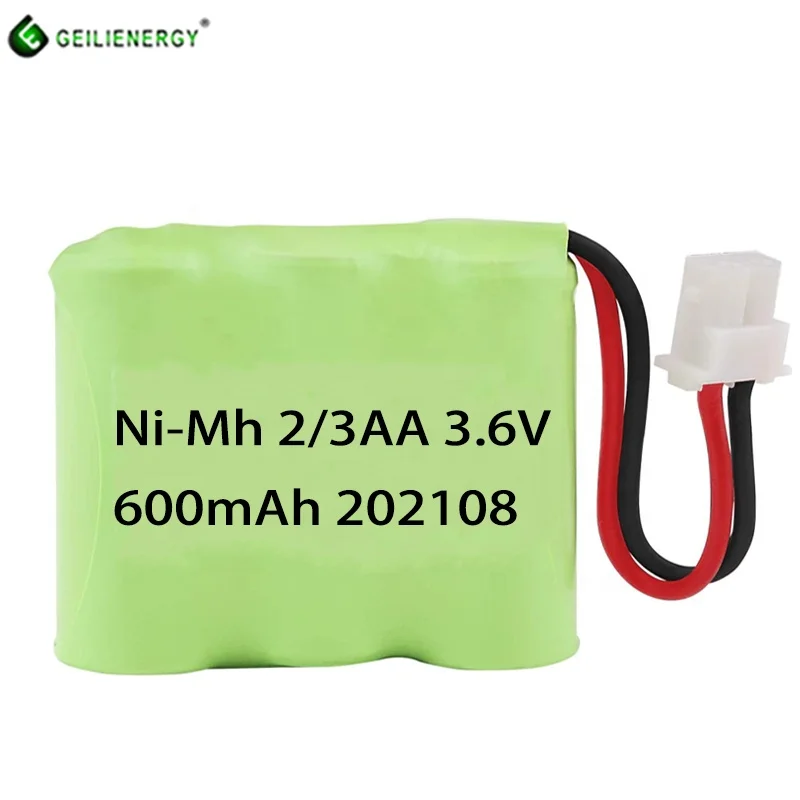 ni-mh 3.6v 2/3aa 600mah nimh rechargeable battery pack for weather