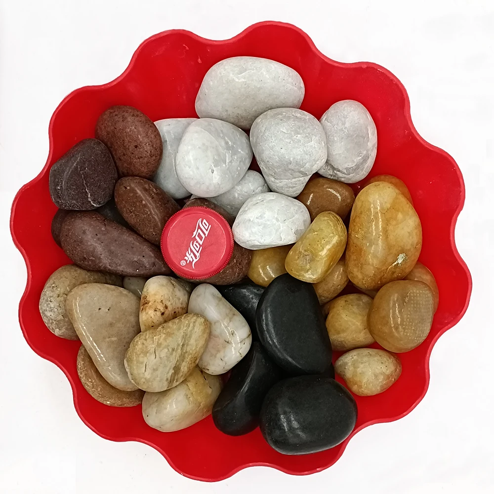 River Rocks Polished Pebbles For Plants Garden Decor