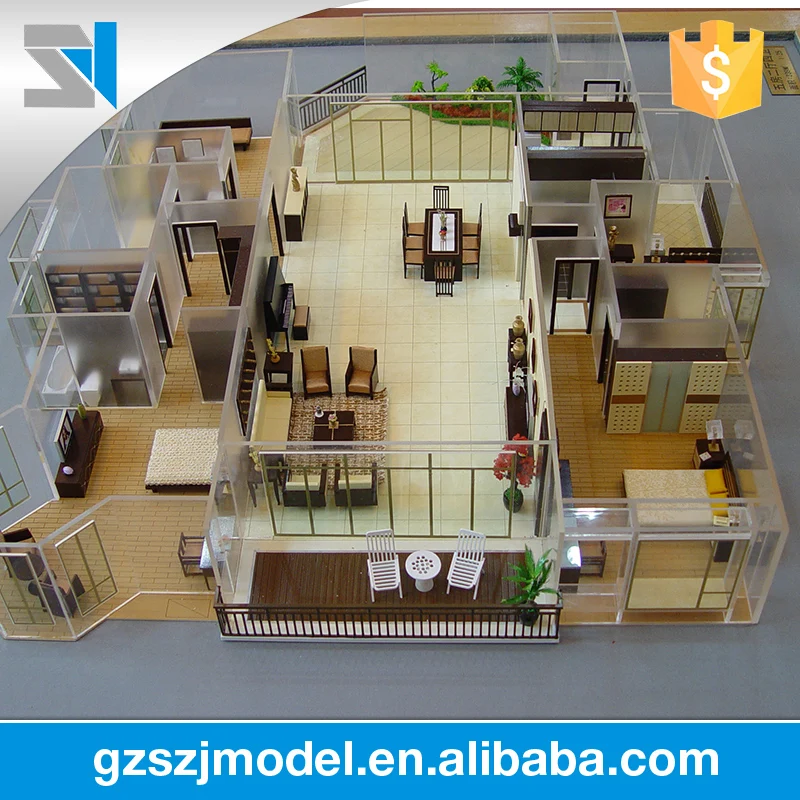 ABS & Acrylic architecture model , interior design house plan,architectural model making