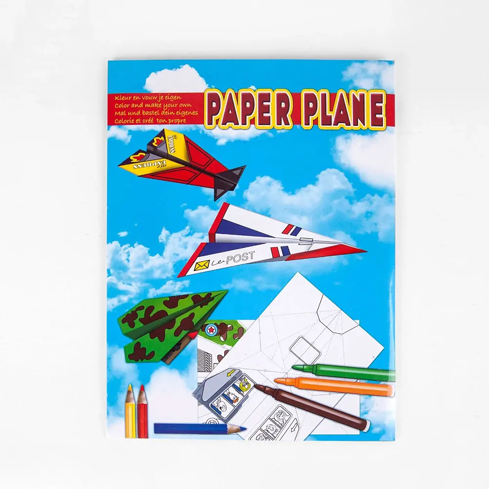 GF Popular Customized Raw Material Paper Airplanes Handicrafts Handmade Origami Paper for Kids Fold and Fly