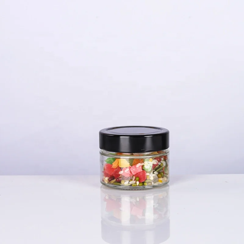 big bulk100ml 200ml high top pickle jar straight sided deep lid storage  jar for honey