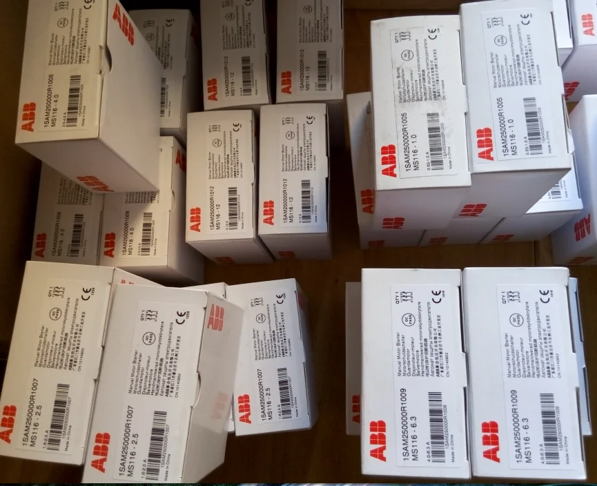 ABB-China motor protection circuit breaker 1SAM250000R1006 manual motor protector 1.6A MS116-1.6 Manual Motor Starter