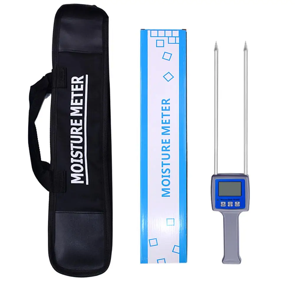 Professional Wood Sawdust Powder Hay Bale Peat Moisture Meter Hygrometer TK100W