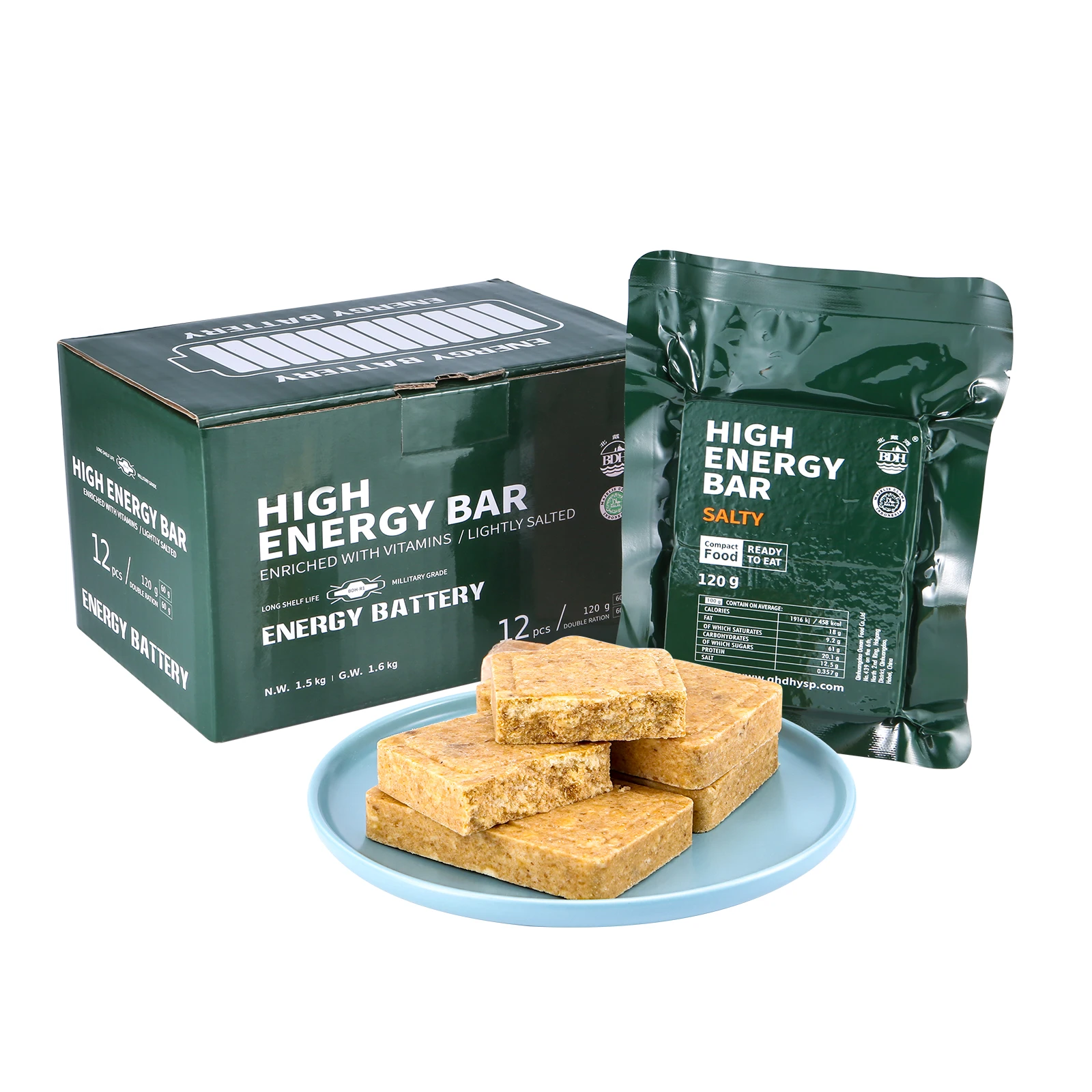 Multivitamin Salty Flavor High Energy Biscuits Emergency 4 Days Survival Ration