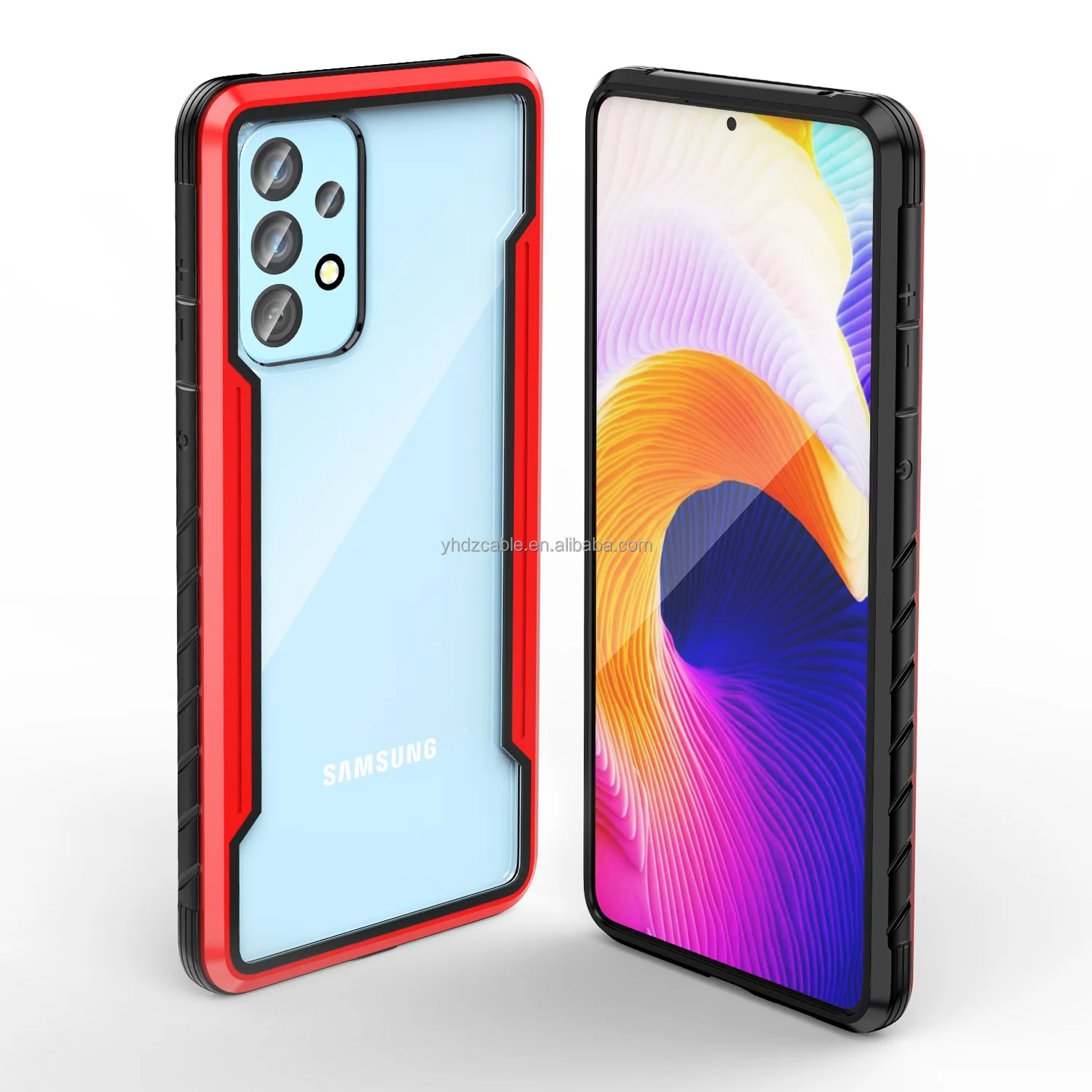 Suitable for Samsung a53 mobile phone shell A73/A33 metal four-corner airbag anti-fall protective case