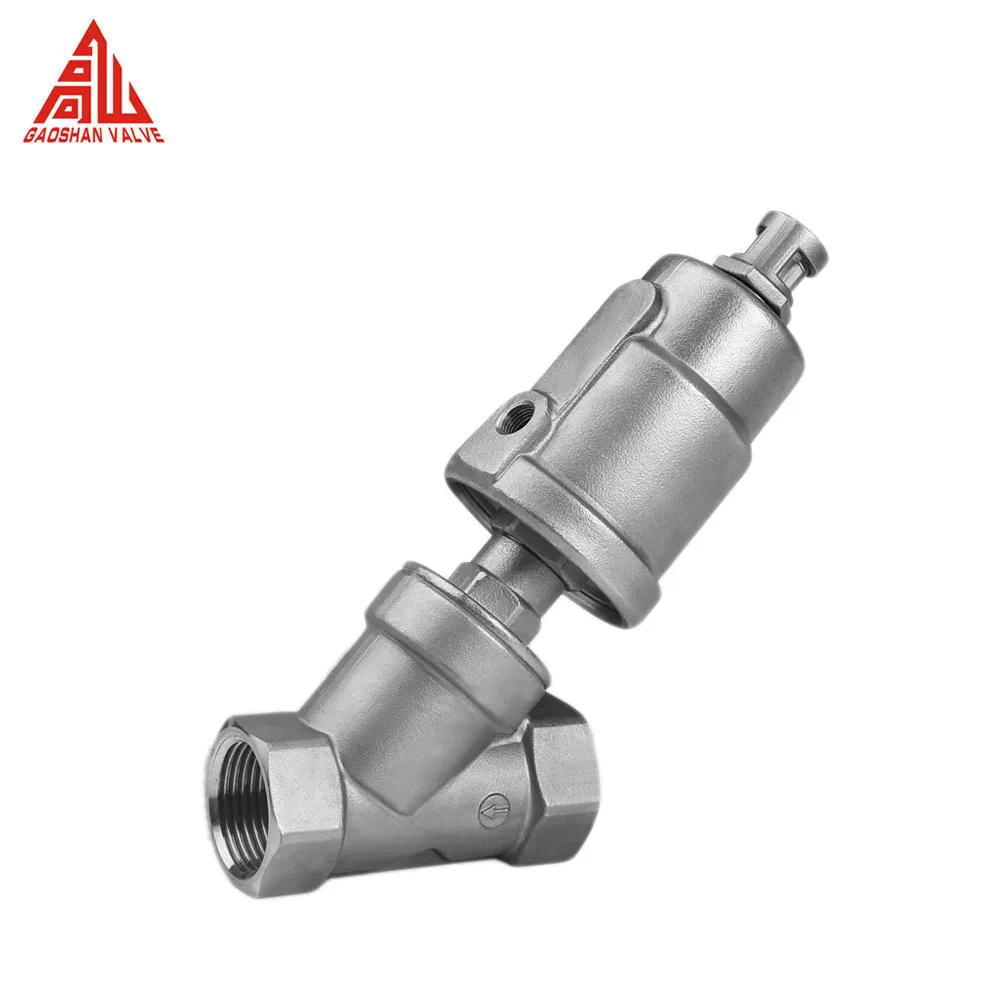 Angle Seat Valve Flange Thread Type Pneumatic Angle Seat Valve With Proximity Switch