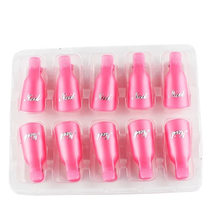 Hot sale reusable keeper nail care tools and nail polish remover 2019 Finger Gel Remove Tool Plastic Clip Nail Remover Tools