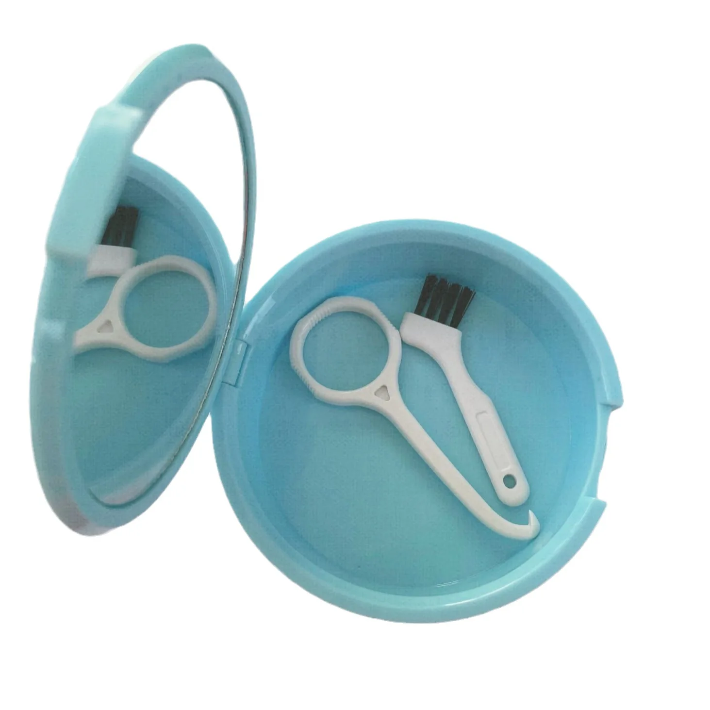 Orthodontic Aligner Container Mirror Invisible Braces Storage Mouth Guard Case Portable Plastic Plastic Denture Retainer Box