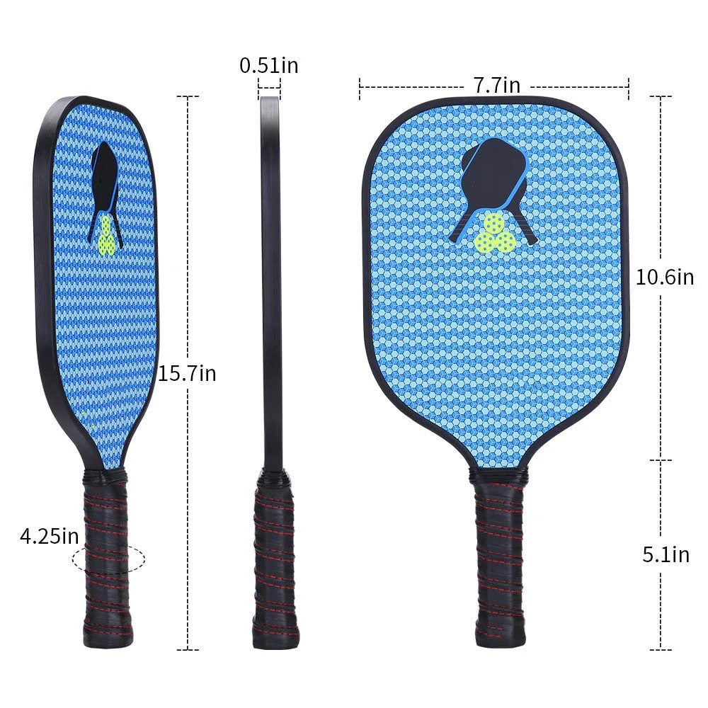 Carbon Fiber Premium Pro Speed Pickleball Paddle Racket with Suit Packing