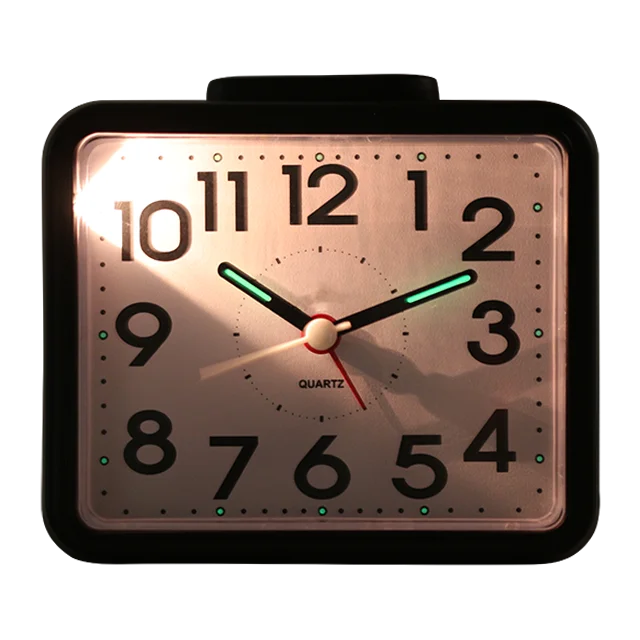 iMSH BM10801 Quartz analog alarm clocks table bedside alarm clock wecker despertador desktop custom analogue square alarm clocks