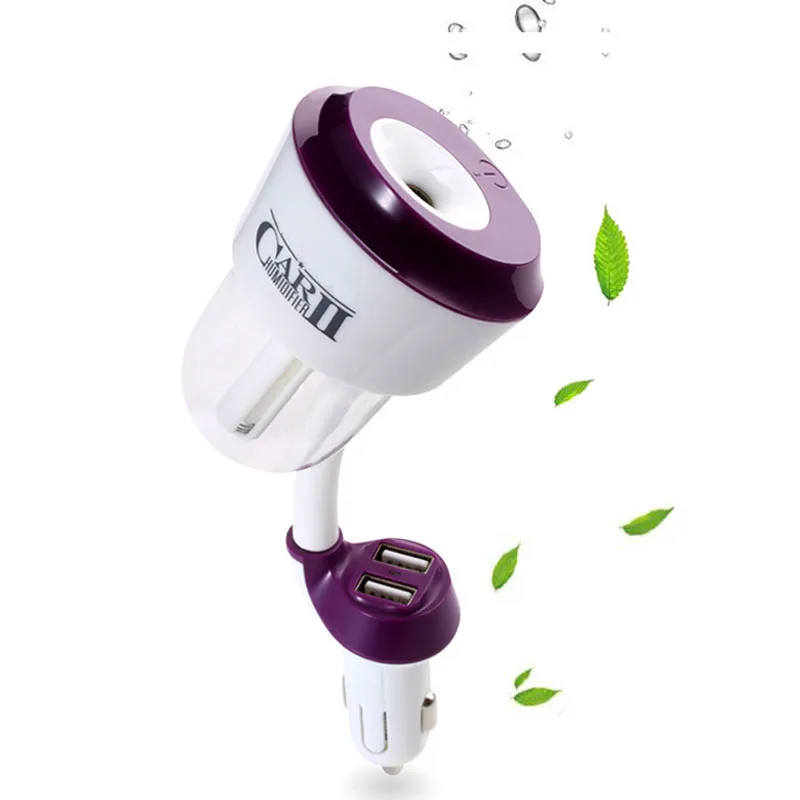 Dual USB Car Charger Essential Oil Car Diffuser Car Air Purifier And Humidifier