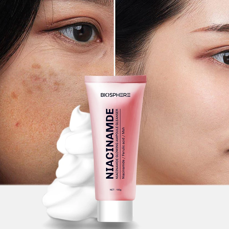 Biosphere Customized Niacinamide Cleansing Gel Cleansing Makeup Removal Paraben Free Hydrating Vegan Facial Cleanser