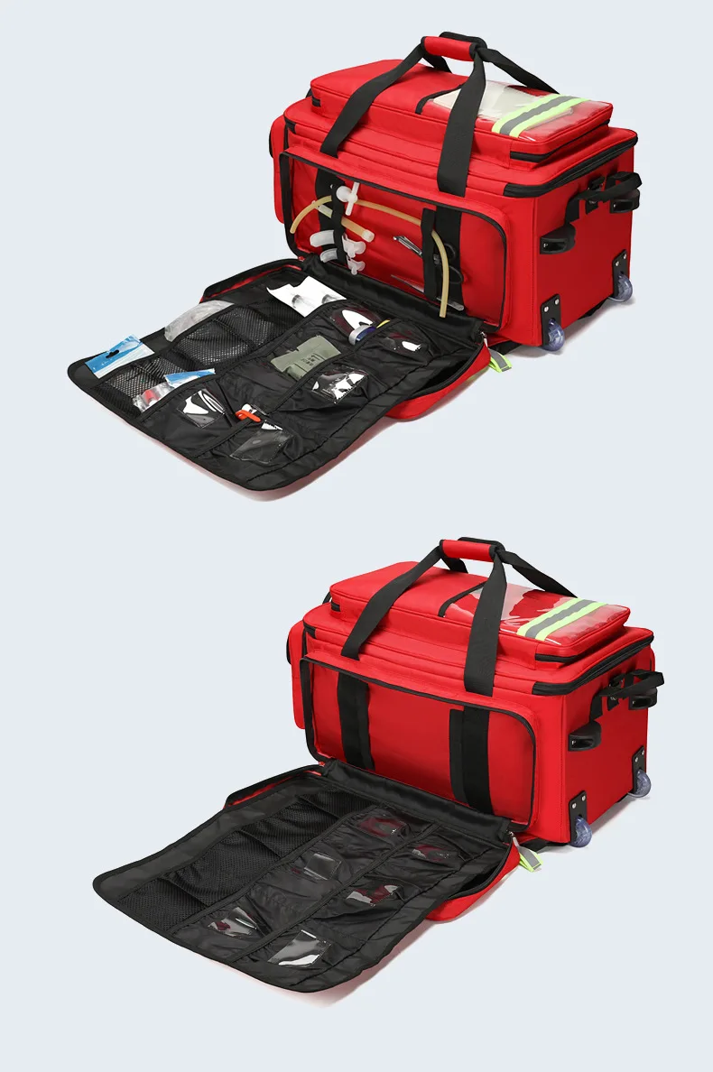 Customized Emergency Waterproof Standard Portable Travel First Aid Medical Kits Accessory Pouches Zippered Supplies