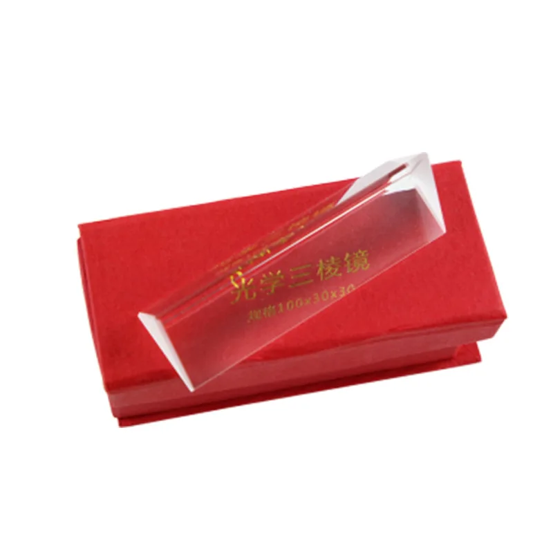 Optical Glass Reflecting Triangular Prism Physics Teaching Equipment