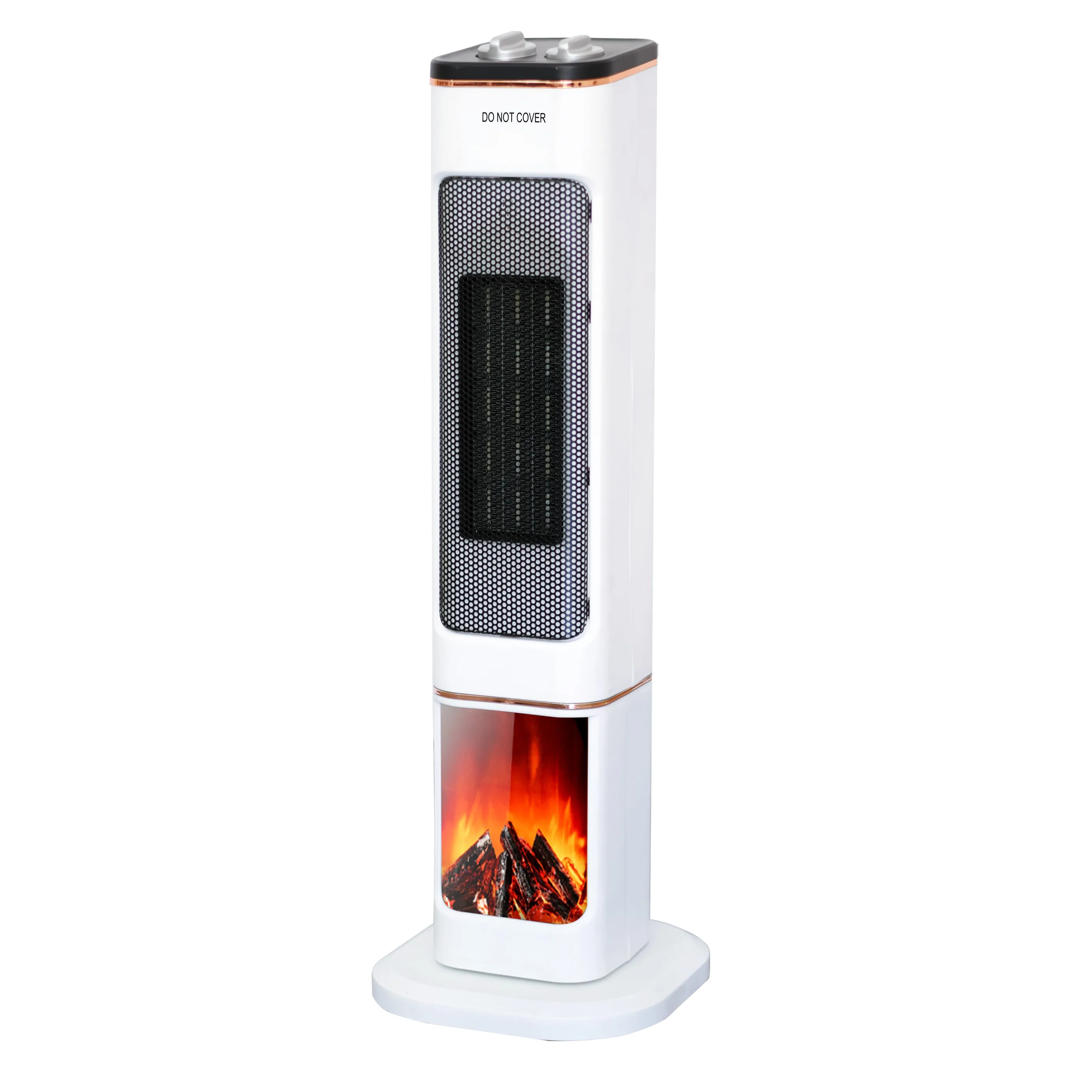 Visual Flame and Overheat Protection Ceramic Fan Heater Convenient Operation Noise-free Experience PTC Fan Heater