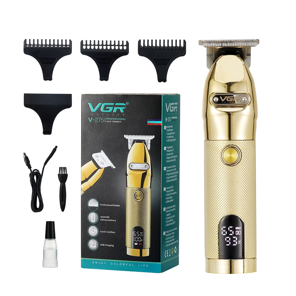 VGR V275 по низкой цене профессиональный перезаряжаемый триммер для волос набор ухода за бородой машинки стрижки запчасти мужчин парикмахерское