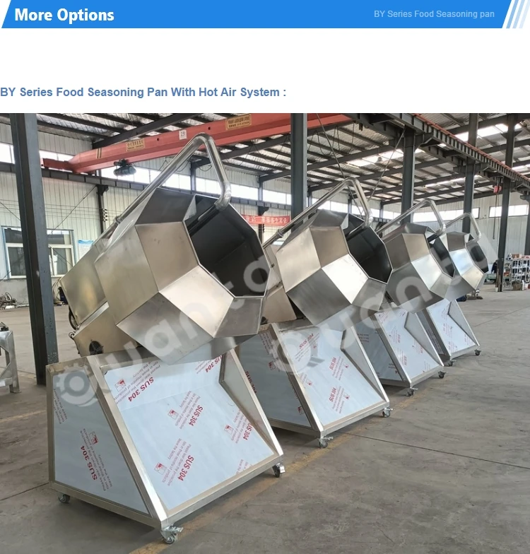 Octagonal Drum Peanut Puffed Corn Flavoring Coating Snack Food Potato Chips Seasoning Mixing Machine