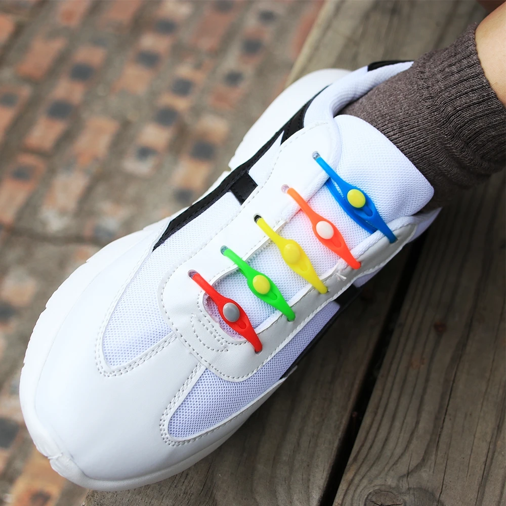 Custom logo Hangzhou manufacturer elastic no tie shoelaces