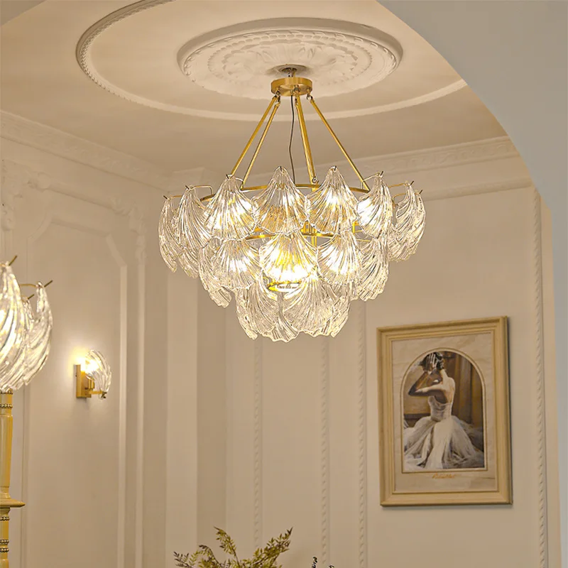 Dropshipping Round Large LED Chandelier for Indoor Lighting Luxury Chandelier Light Fixture