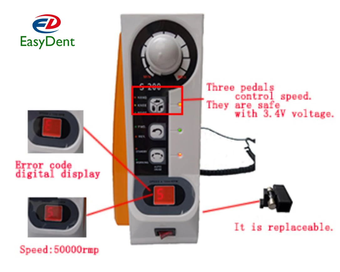 Стоматологический Электрический микромотор управление высокоскоростным микромотором стоматологический лабораторный бесщеточный 60000rmp