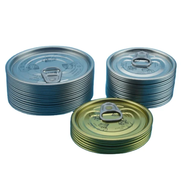 Food grade tuna fish can Tinplate easy opening  lid factory