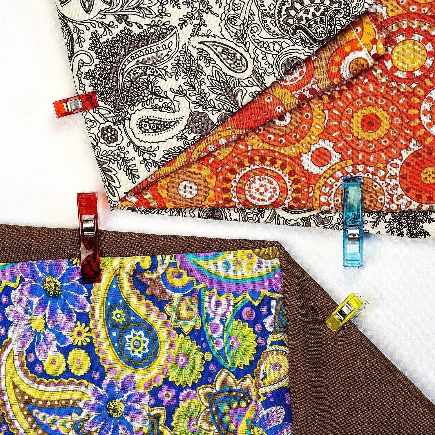 Assorted Colors Patchwork Plastic sewing Clip