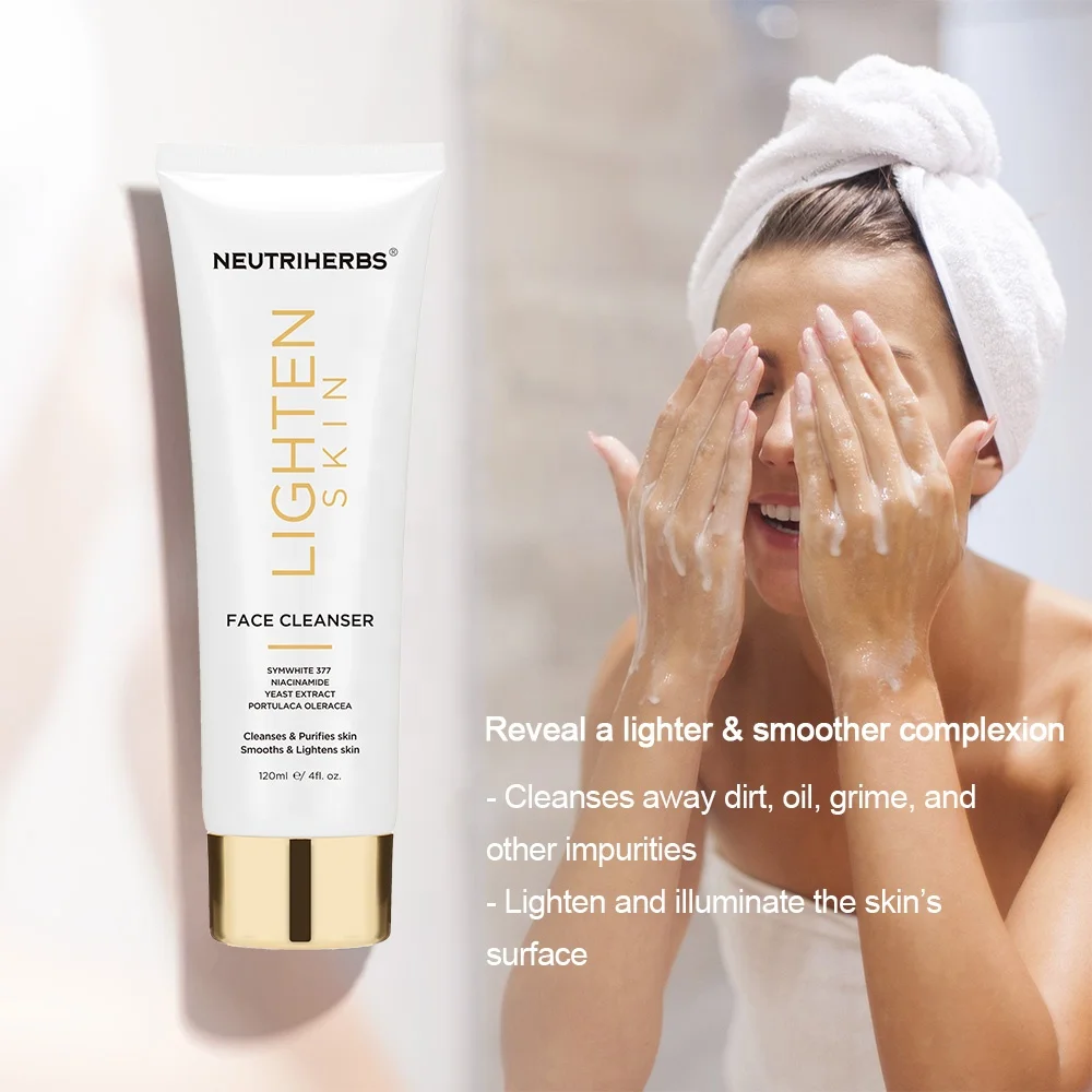 Neutriherbs Organic Natural Best Lightening Glowing Face Wash Niacinamide Brightening Skin Hydrating Wihtening Facial Cleanser