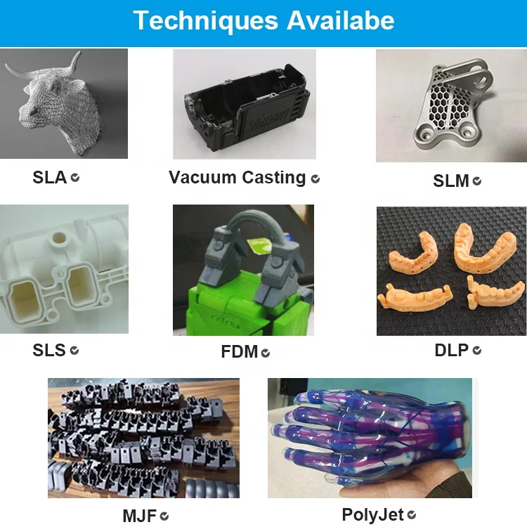 Guangdong factory SLM OEM rapid prototype metal machining printing service 3d printer titanium