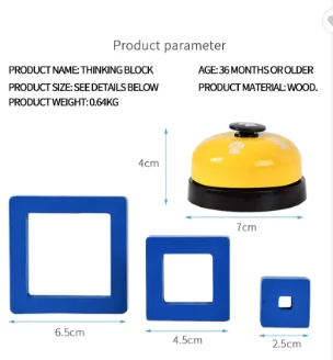 Interactive party card game wooden rainbow blocks educational game for children fun parent-child board game