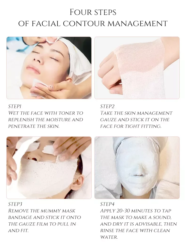 Skin Care Beauty SPA Gypsum Plaster Mask For 3D V Shape Lifting Slim Face Anti-wrinkle Moisturizing Mask Mummy Mask