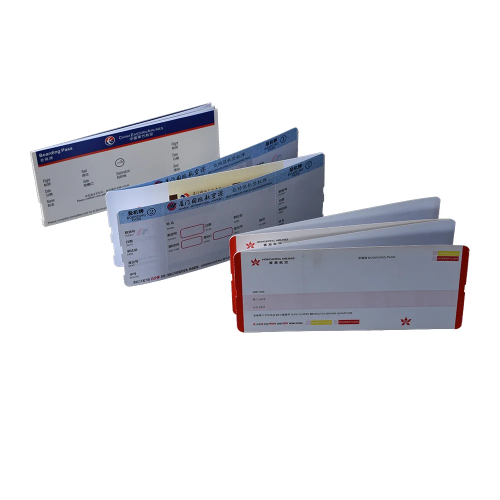 Recycled Top Boarding Pass Premium Paper & Paperboards Product,for airline airport